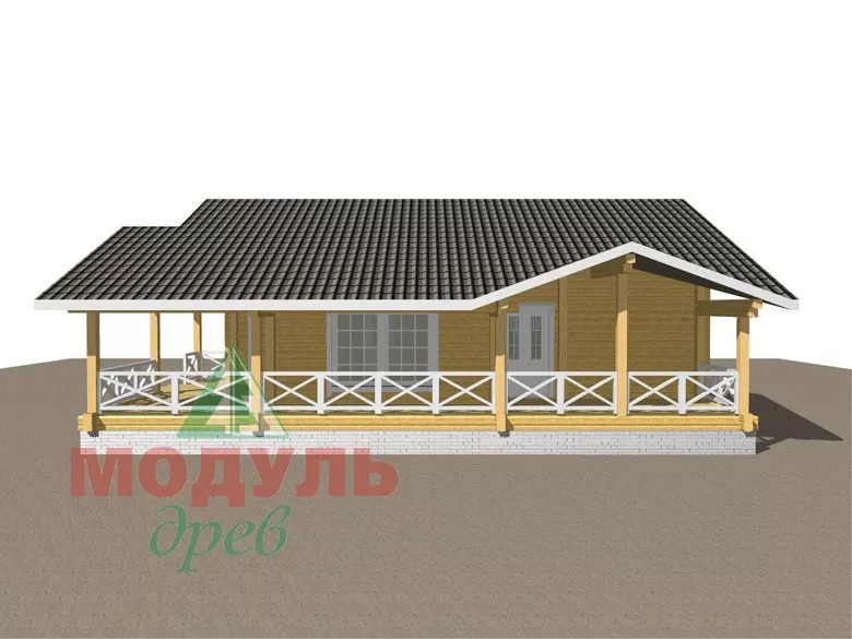 Одноэтажный дом из бруса «Дмитров» - макет 4