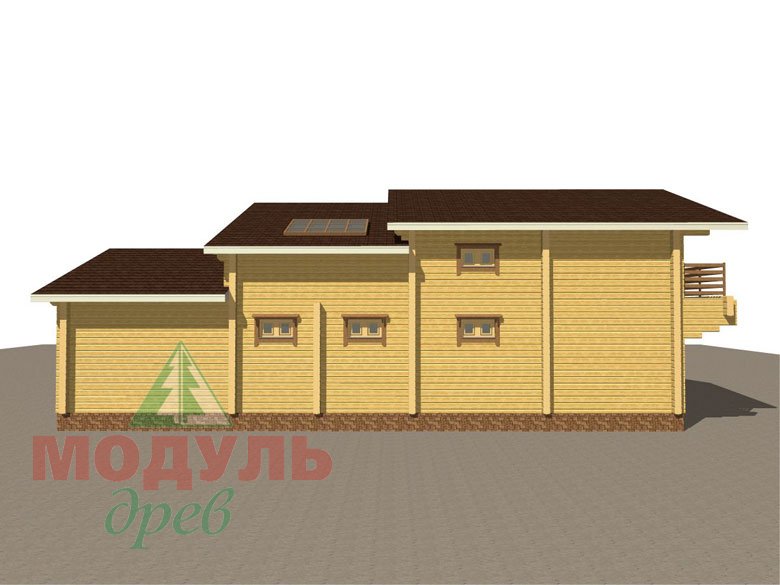 Проект дома из бруса «Ейск» - макет 4