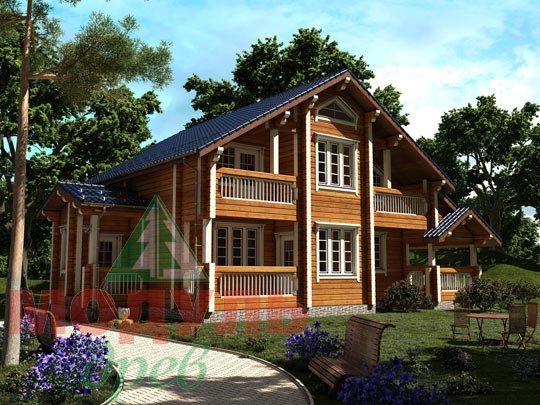 Проект дома из бруса «Новороссийск»