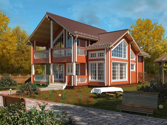 Проект загородного дома «Петрозаводск»