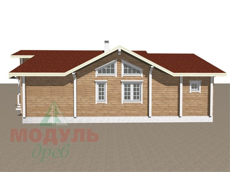 Проект дома из бруса «Пятигорск» - макет 4