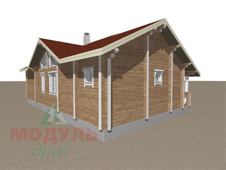Проект дома из бруса «Пятигорск» - макет 6