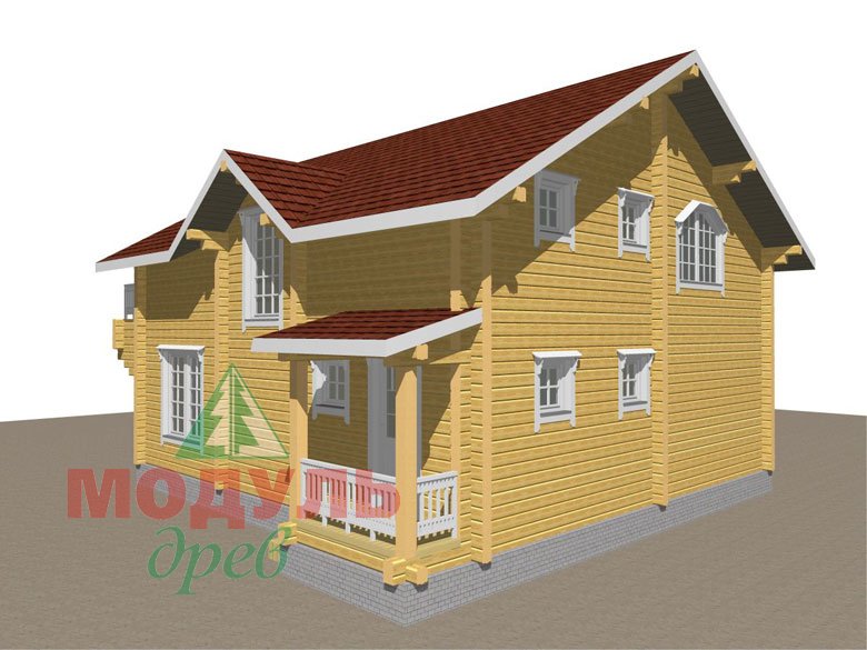 Деревянный дом из бруса «Ставрополь» - макет 5