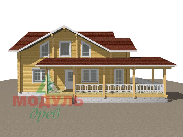 Деревянный дом из бруса «Ставрополь» - макет 8