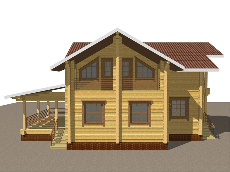Деревянный дом из бруса «Суздаль» - макет 4