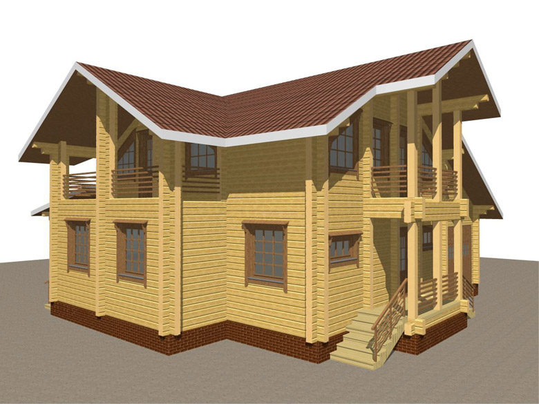Деревянный дом из бруса «Суздаль» - макет 5