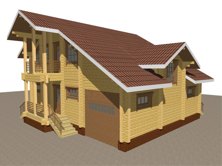 Деревянный дом из бруса «Суздаль» - макет 7