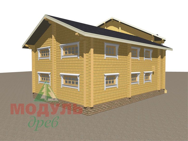 Проект дома из бруса «Волгоград» - макет 4