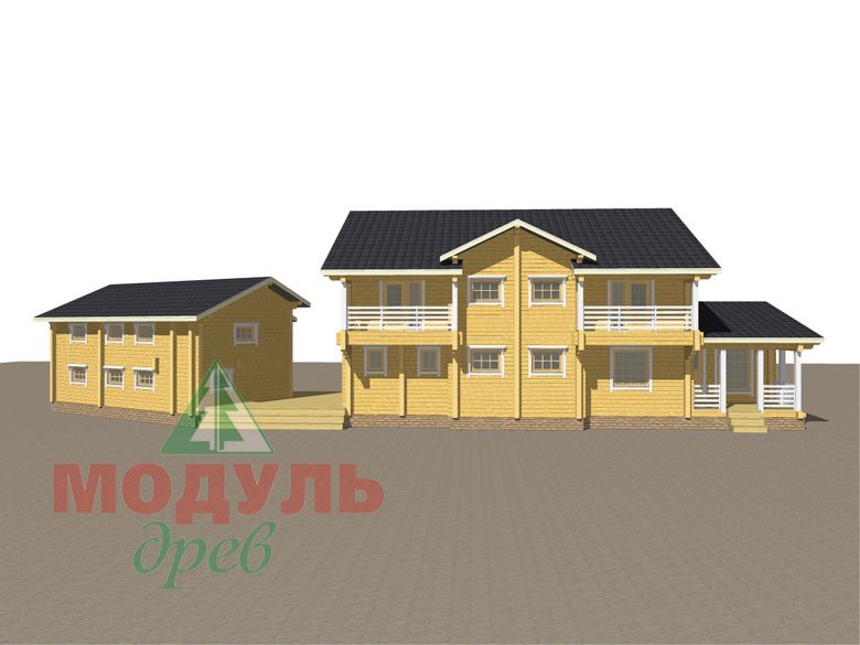 Проект дома из бруса «Волгоград» - макет 6