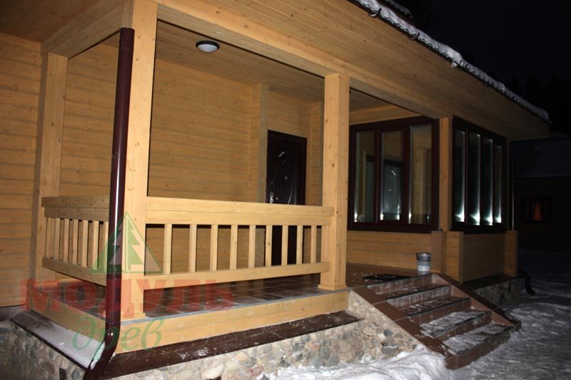 Фото деревянного дома из бруса «Устьяны»
